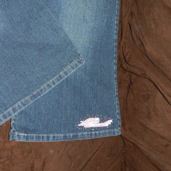 Platinum Plush Girls Designer Blue Jeans - Picture 7 of 13